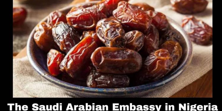 “`The Saudi Arabian Embassy in Nigeria gifted Nigeria with 50 tons of dates yesterday.“`